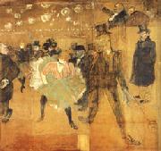 Henri De Toulouse-Lautrec Dancing at he Moulin Rouge Sweden oil painting reproduction